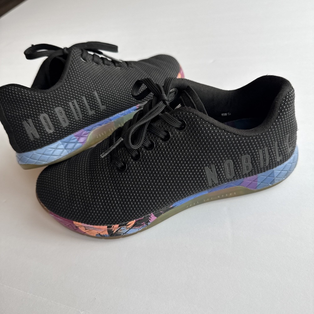“NOBULL SuperFabric Outwork Trainer Women's Size 8 Black Wild Floral Sunset” - Picture 1 of 13
